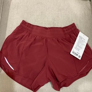 Lululemon Hotty Hot Shorts | Tall | Mulled Wine | 4”